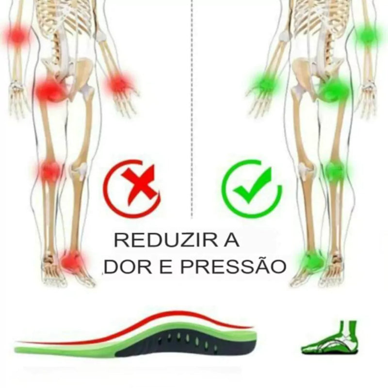 Palmilha com Suporte de Arco em Material Acolchoado