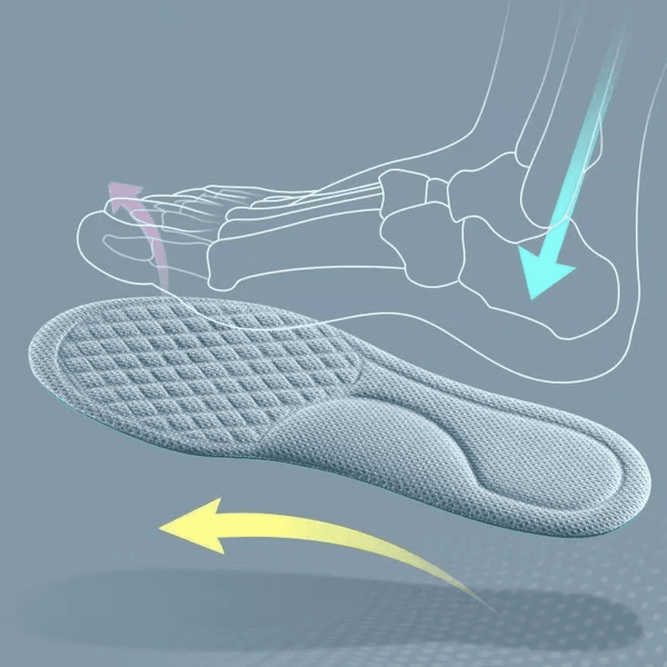 Palmilha Ortopédica Para Tênis - Tecido Respirável e Confortável