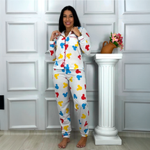 Pijama Feminino Inverno Manga Longa