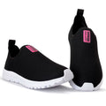 Sapato feminino slip-on com tecido ultra respirável e sola leve, ideal para o dia a dia. Design moderno, sem cadarços, com palmilha confortável para rotina ativa.